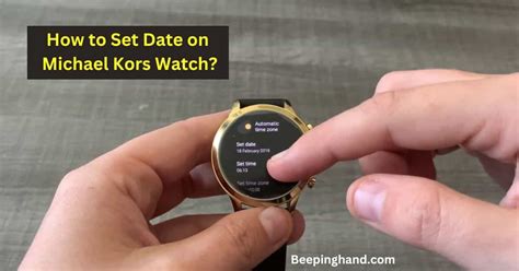 michael kors watch how to set date|michael kors watch manual.